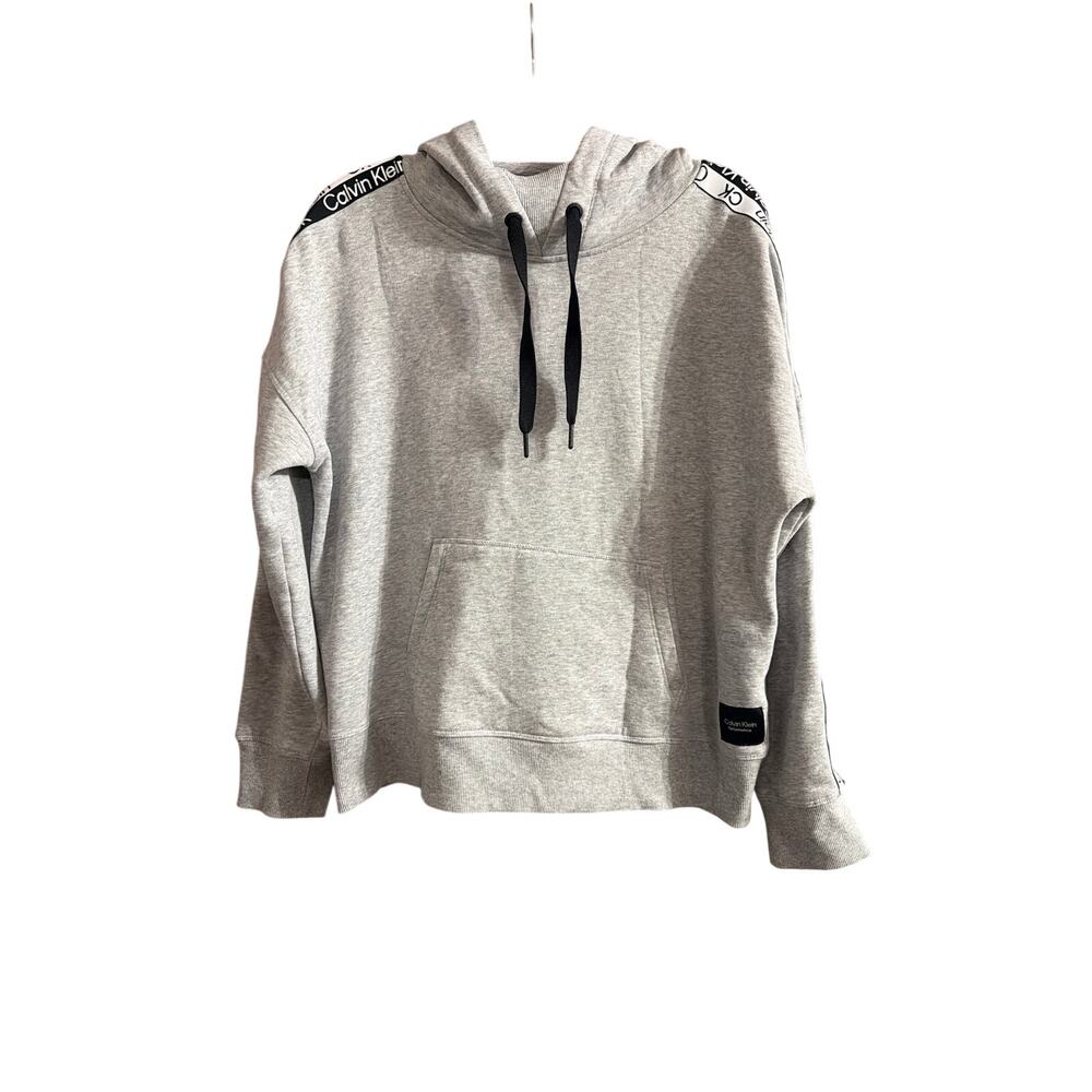 Calvin Klein Performance Women's Heather Gray Pullover Hoodie Size Large LG L